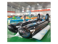 Dayanıklı 6 yolcu şişme köpekbalığı tekne su çekerli oyuncaklar