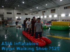Multicolored Paddle boat, Huge Inflatable Water Walking Shoes Capacity 80kg