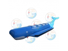 anti 0.9mm PVC branda Tek tüp şişme muz tekne 8 yolcu su sporları için
